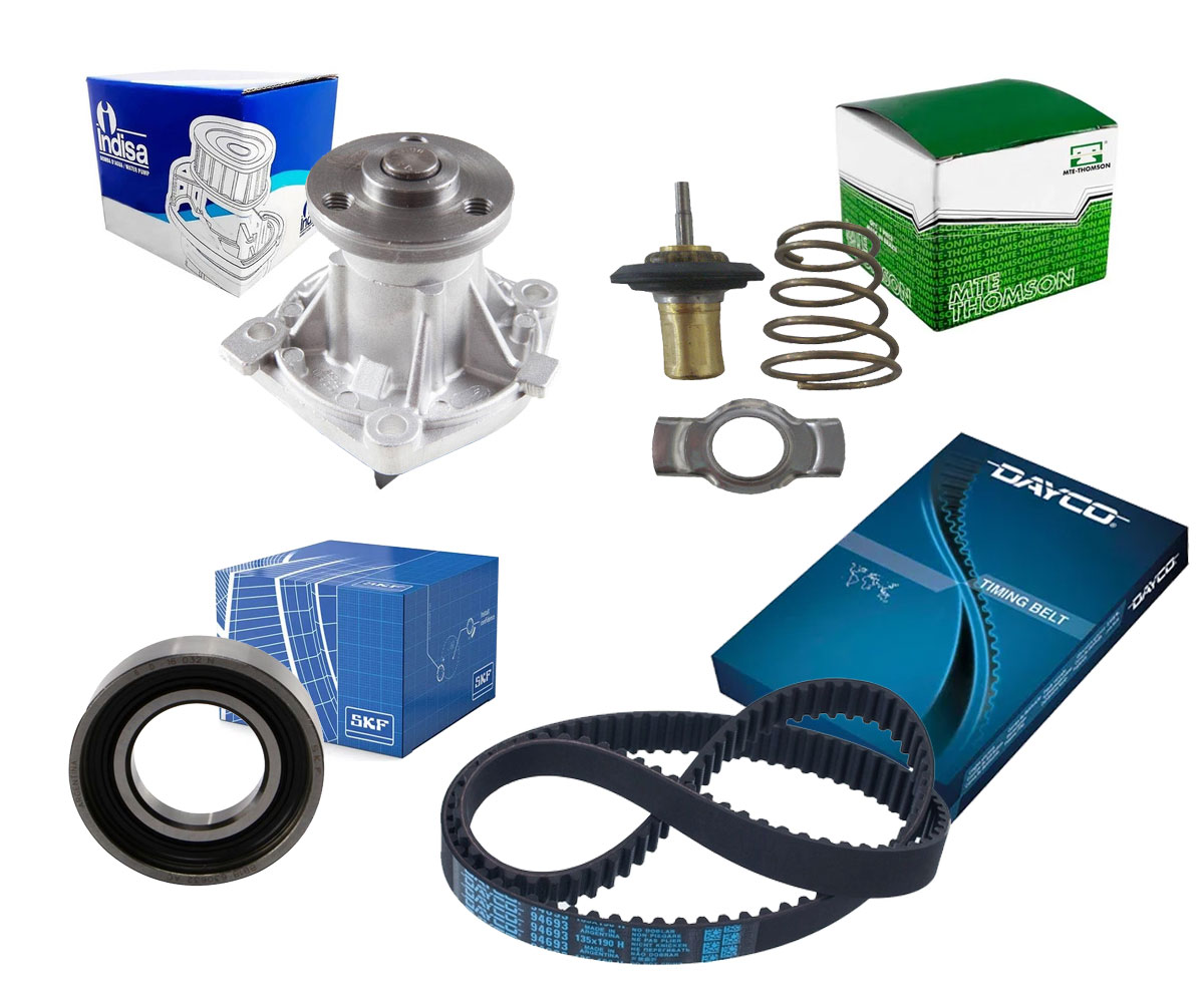 Kit Correia Dentada + Tensor + Bomba D'Agua + Válvula Termostática Palio Siena 1.0 1996 1997 1998 1999