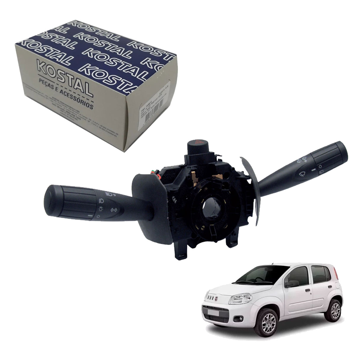 Chave Seta Uno 2011 2012 C/ Limpador Traseiro Pisca Alerta