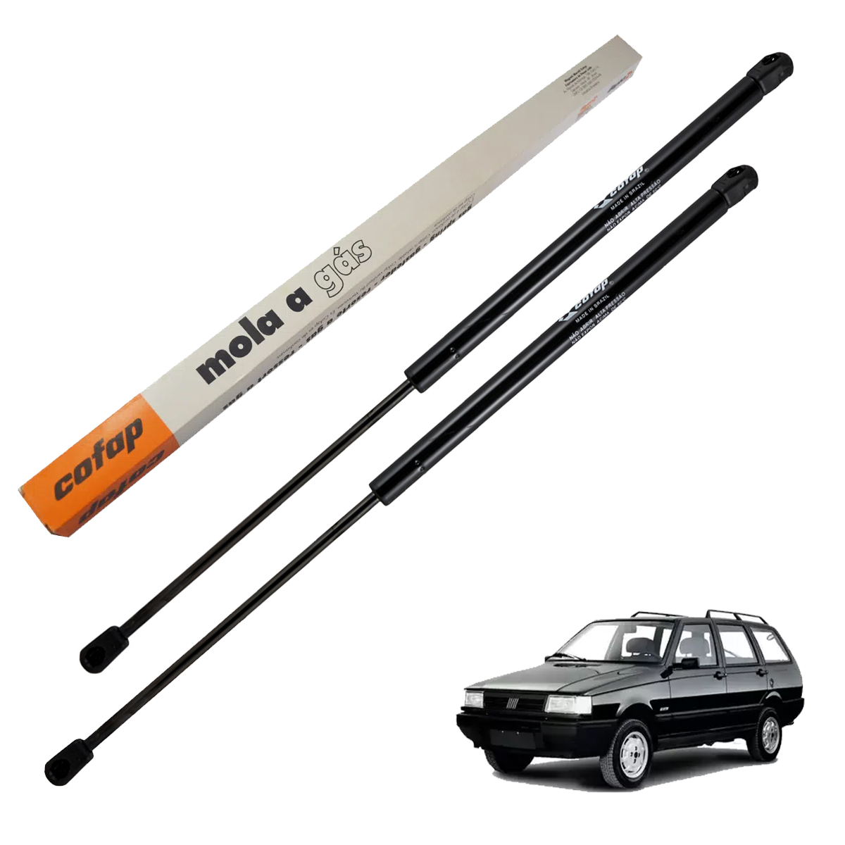 2 Amortecedor Porta Mala Elba 1989 1990 1991 1992 1993 1994