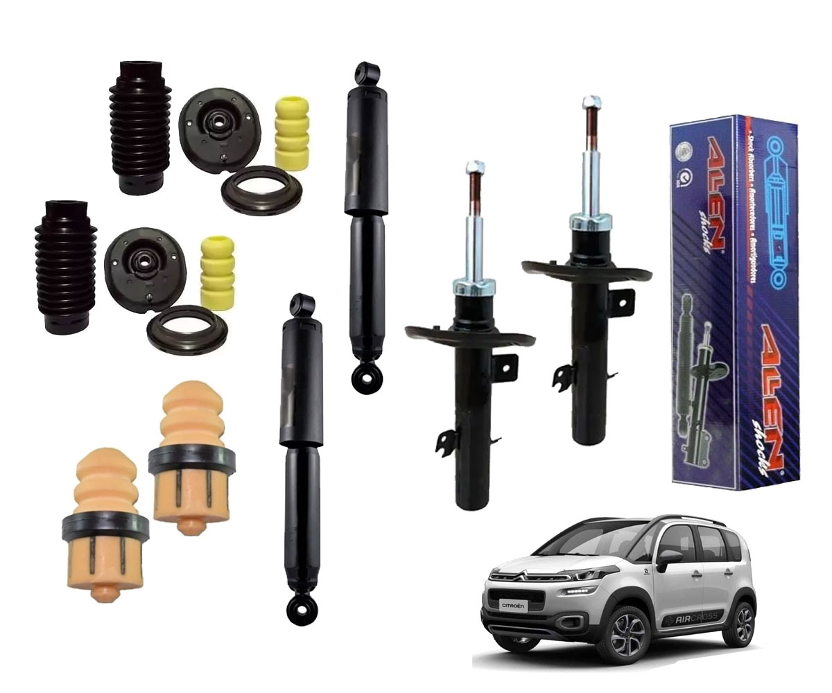 4 Amortecedores + Kits Aircross 1.6 2011 2012 2013 2014 2015
