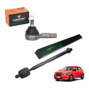 Terminal Direção + Braço Axial Esquerdo Onix 2013 2014 2015