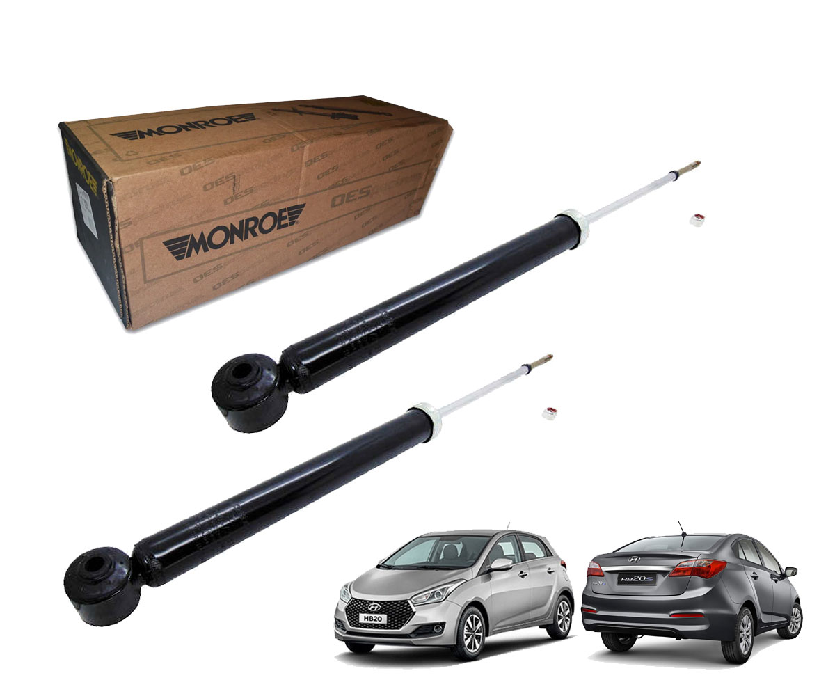 2 Amortecedor Traseiro Hb20 Hb20s 2016 2017 2018 2019 2020