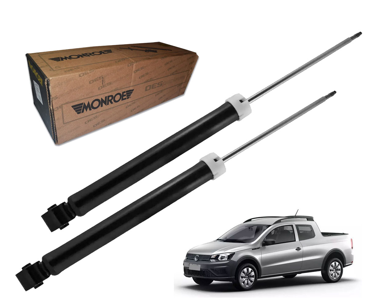 2 Amortecedores Traseiros Saveiro Robust 2016 2017 2018 2019