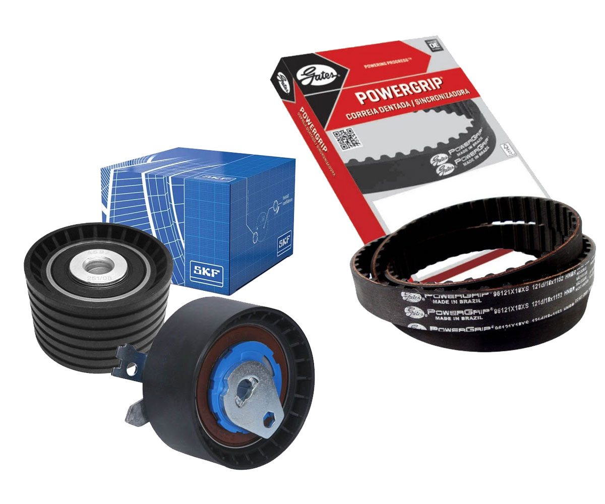 Correia Dentada + Tensor Guia Kangoo 1.6 16v 2011 2012 2013