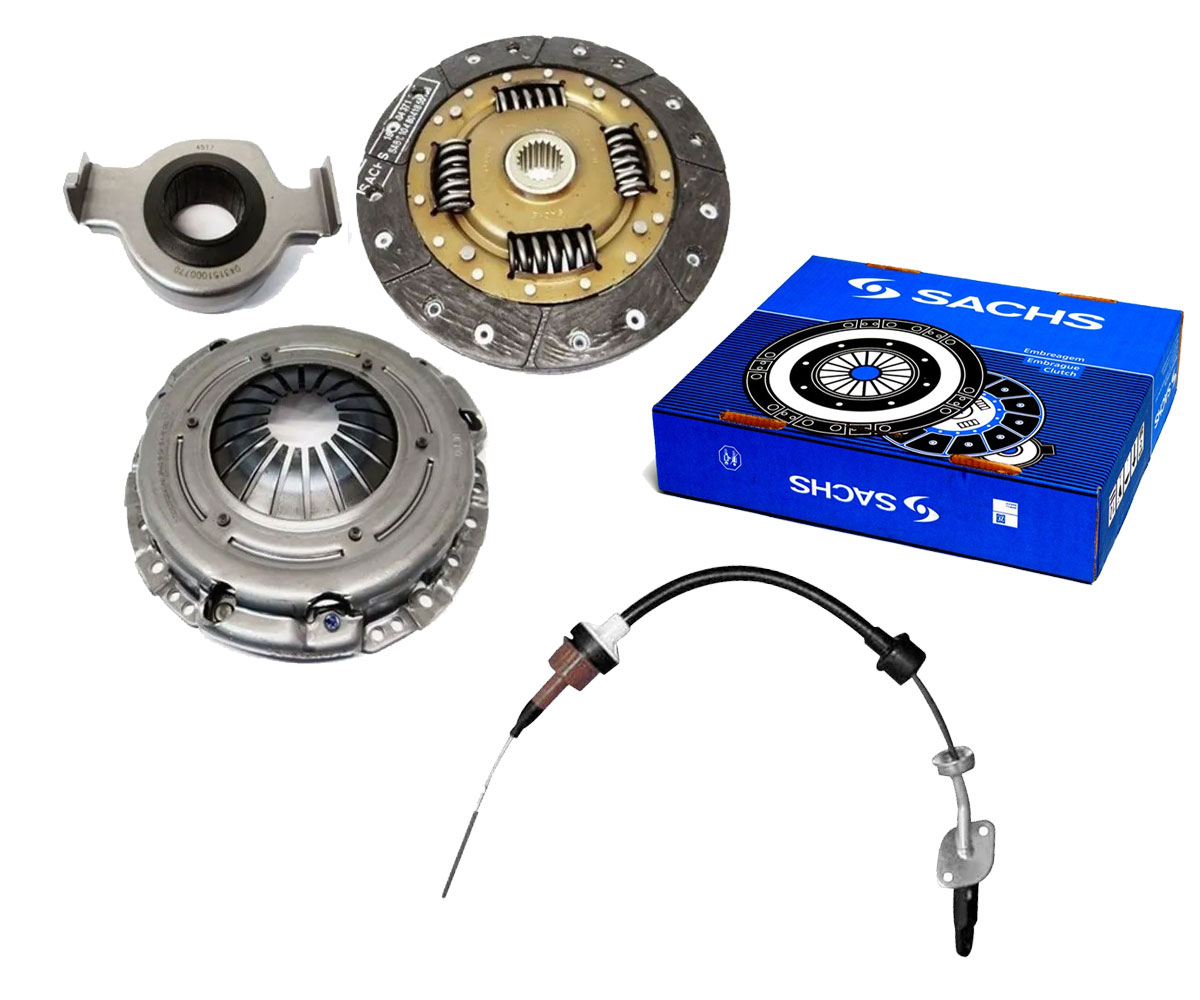 Kit Embreagem + Cabo Uno 1.0 Fire 2002 2003 2004 2005 2006