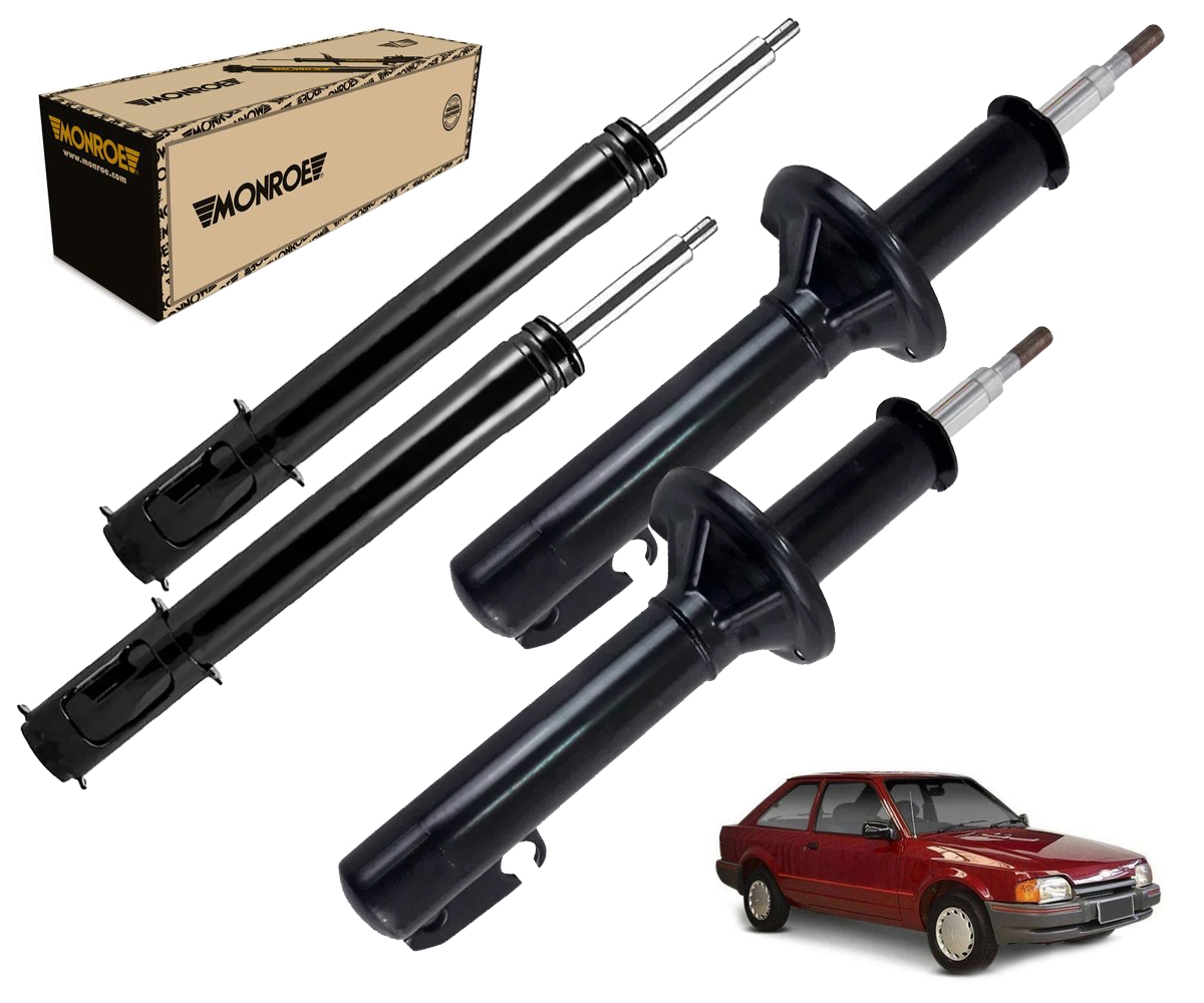 4 Amortecedor Dianteiro Traseiro Escort 1988 1989 1990 1991