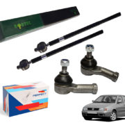 2 Terminal Direção + 2 Braço Axial Polo Classic 97 98 99 00