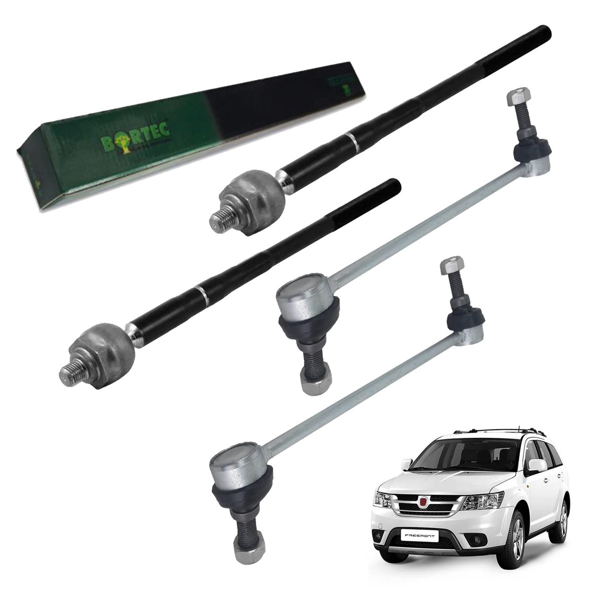 2 Bieleta + 2 Barra Axial Articulacao Dodge Journey Freemont