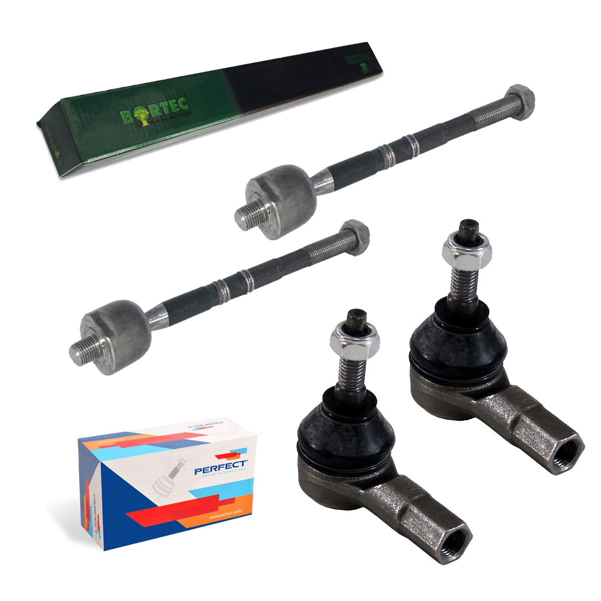 2 Terminal Direção + 2 Braço Axial Sonic 1.6 2012 2013 2014