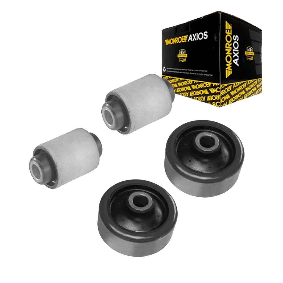 Kit 4 Bucha Bandeja Axios Fiesta Courier 1997 1998 1999 2000