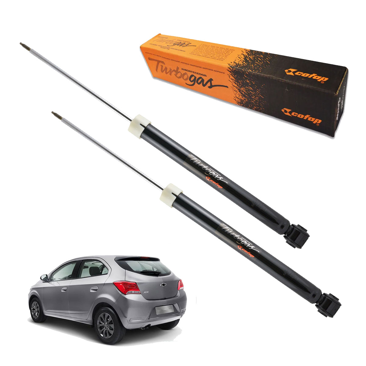 2 Amortecedor Traseiro Joy Plus Hatch Sedan 2020 2021 2022