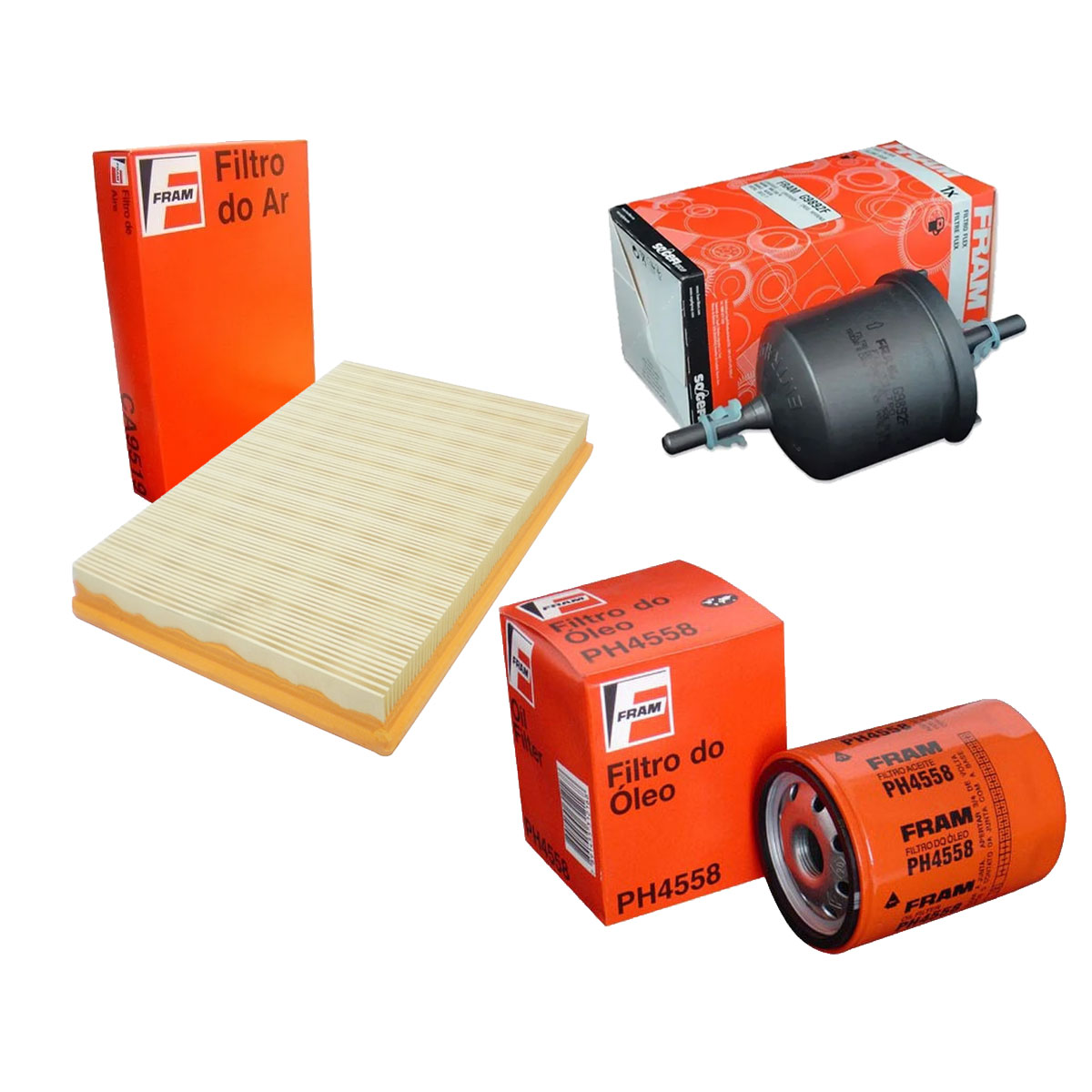Kit 3 Filtro Ar Óleo Combustível Fox 1.0 Flex 2006 2007 2008
