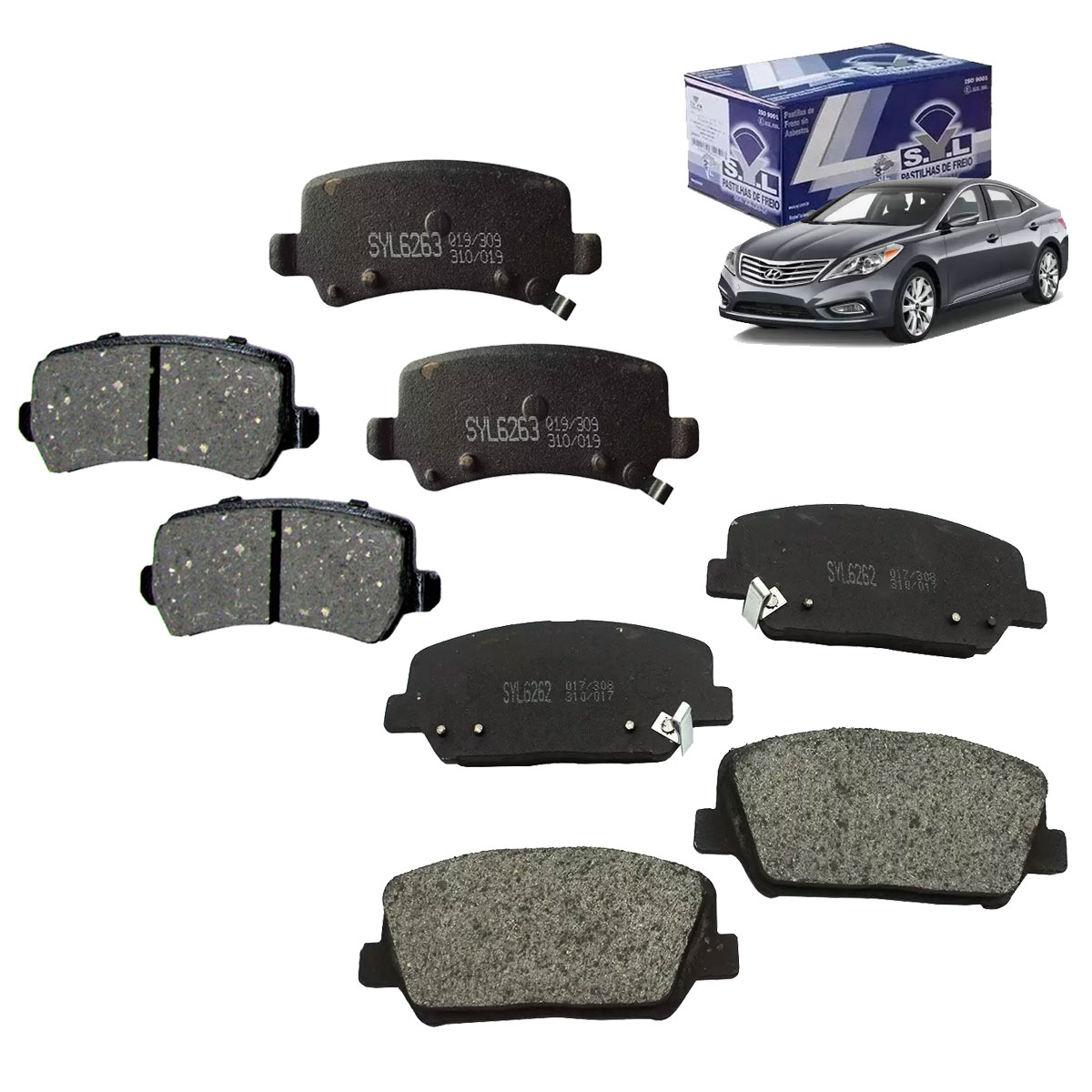 Pastilha Freio Dianteira Traseira Azera 2012 2013 2014 2015