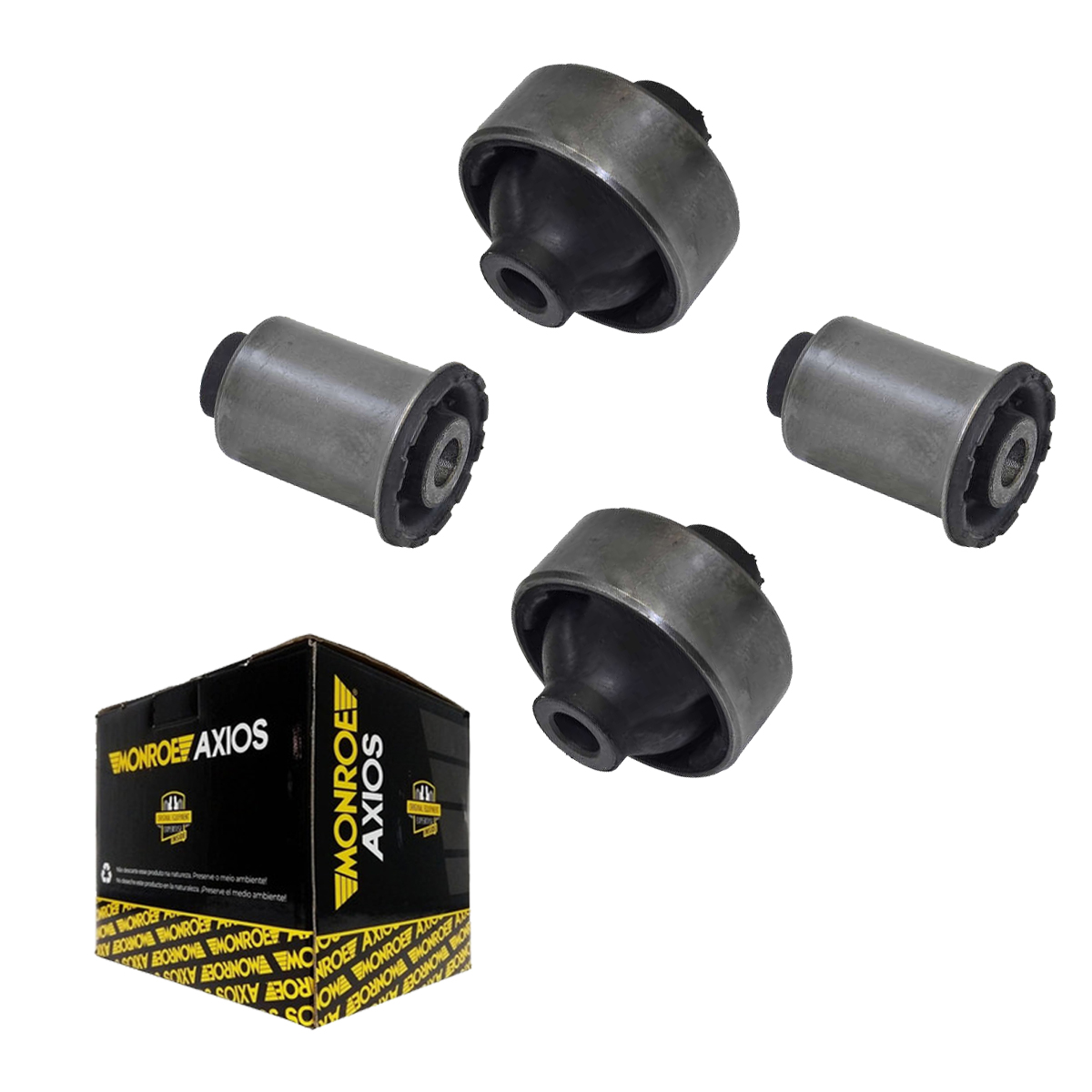 Kit 4 Bucha Bandeja Axios Cobalt Onix Spin Sonic 2012 A 2018