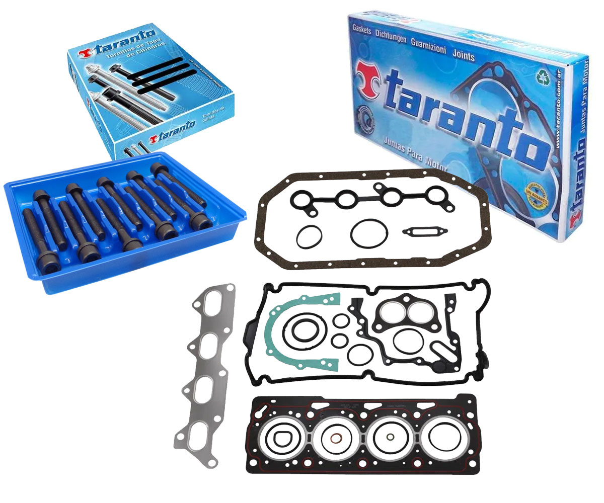 Junta Motor + Parafuso Cabeçote Gol 1.0 16v 97 98 99 00 01