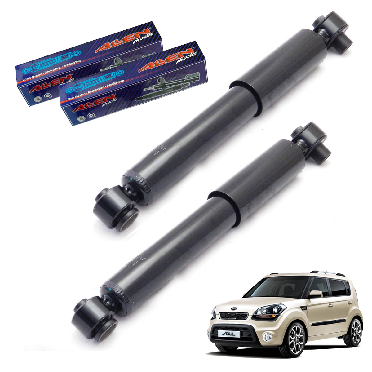 2 Amortecedores Traseiros Soul 2010 2011 2012 2013 2014 2015