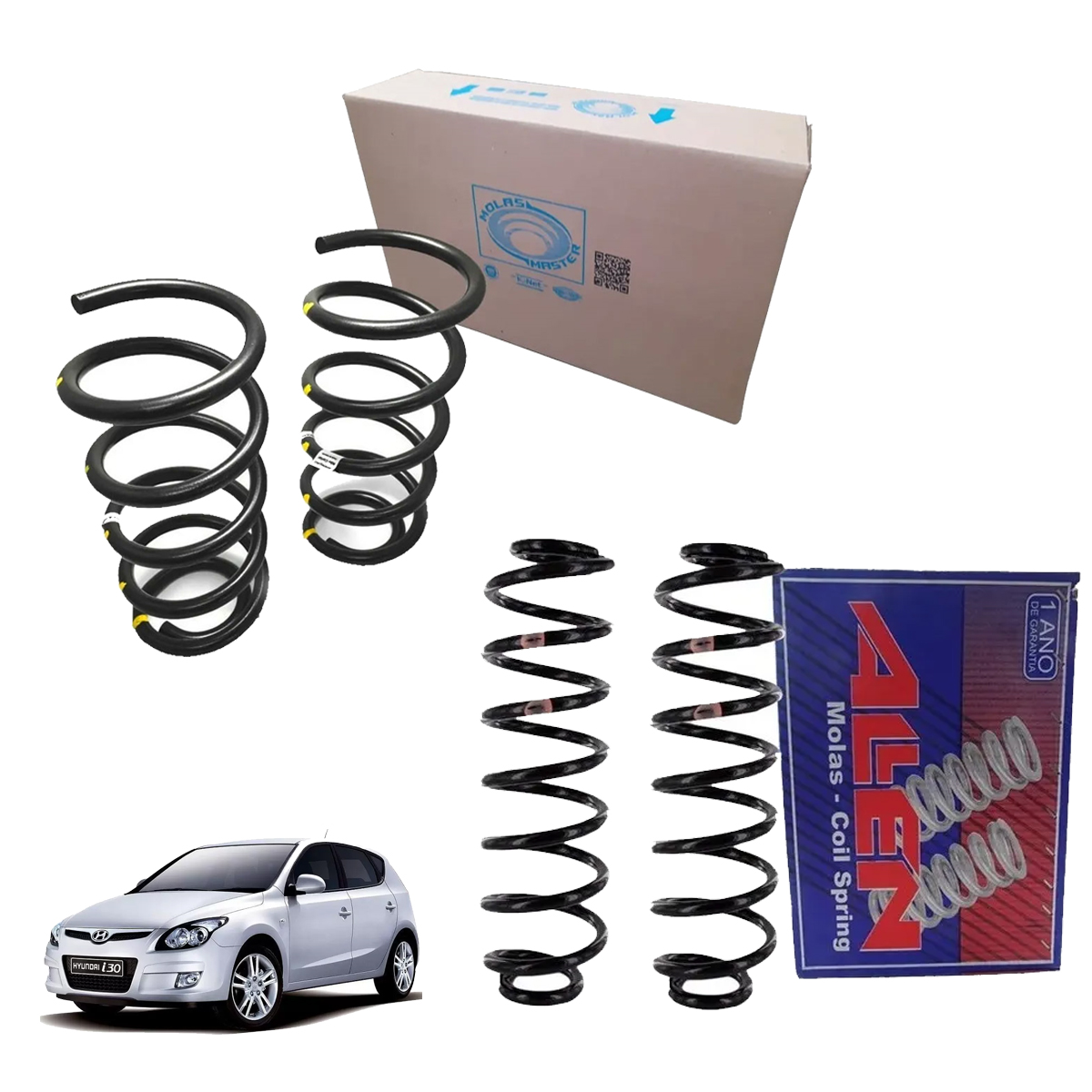4 Mola Dianteira Traseira I30 1.6 16v 2.0 16v 2009 2010 2011