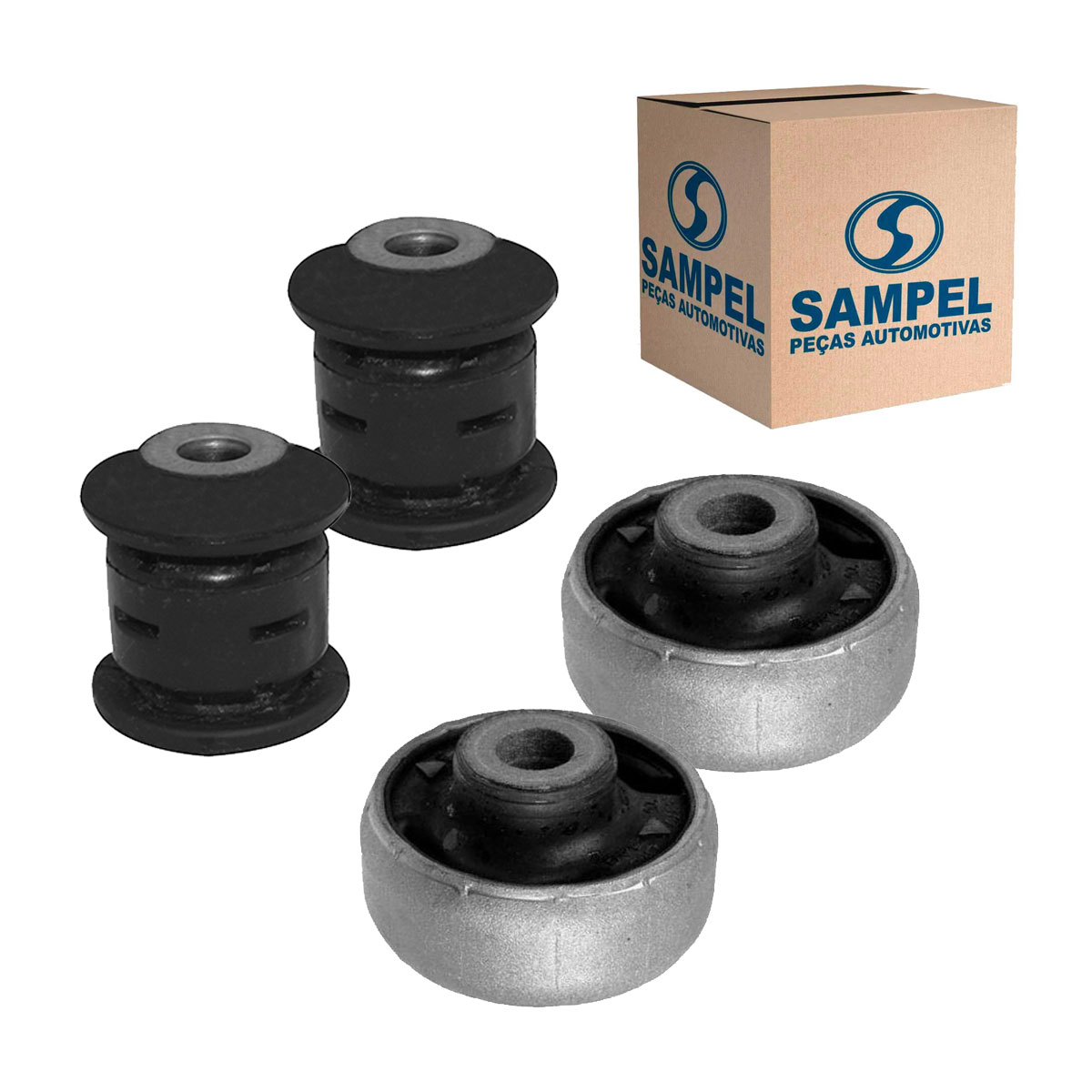 Kit 4 Bucha Bandeja Novo Golf Fusca 2014 2015 2016 2017 2018