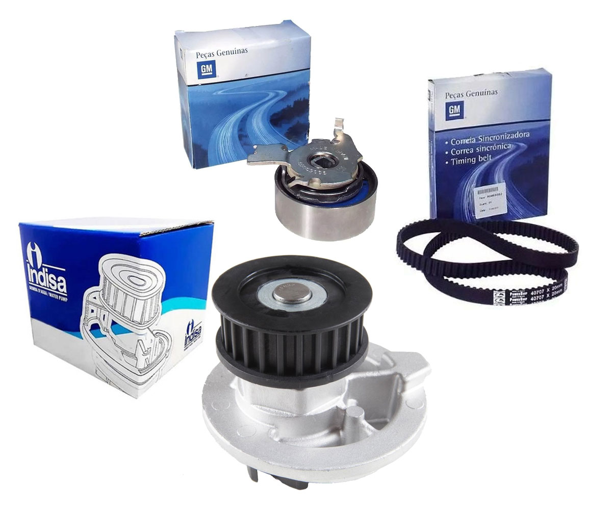 Bomba D'agua + Correia Dentada + Tensor S10 Blazer 2.2 8v