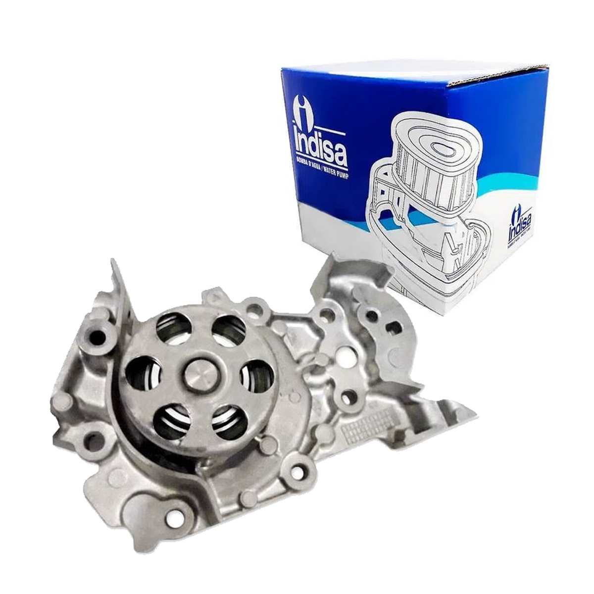 Bomba D' Agua Clio Kangoo Logan Sandero 1.0 16v Polia Reta