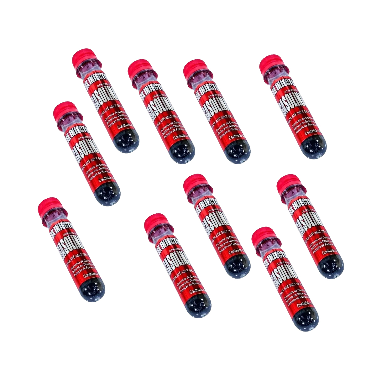 Kit 10 Aditivo Otimizador Combustível Gas Flex Dx Fuel 40 Ml