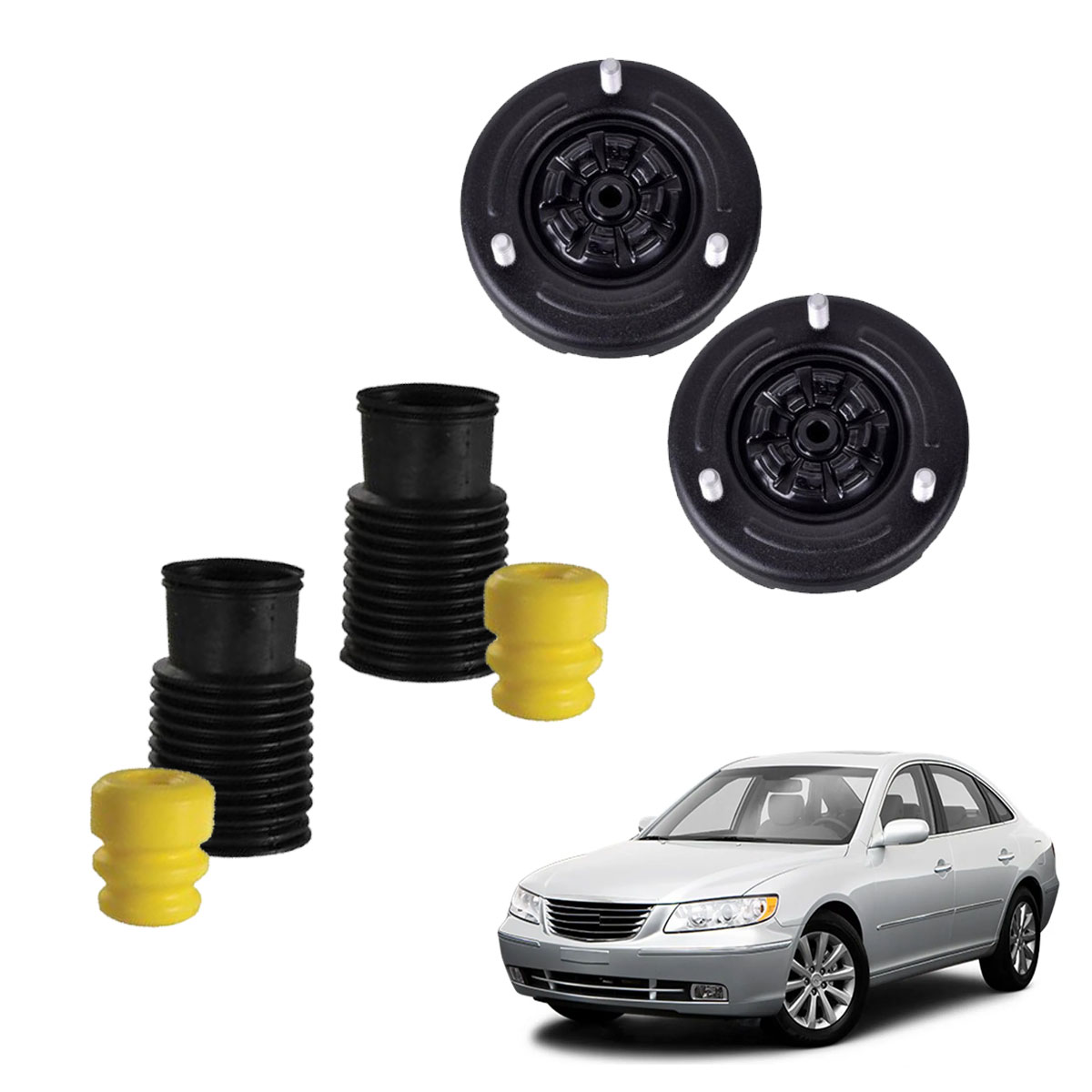 Kit Coxim Batente Dianteiro Azera 2007 2008 2009 2010 2011