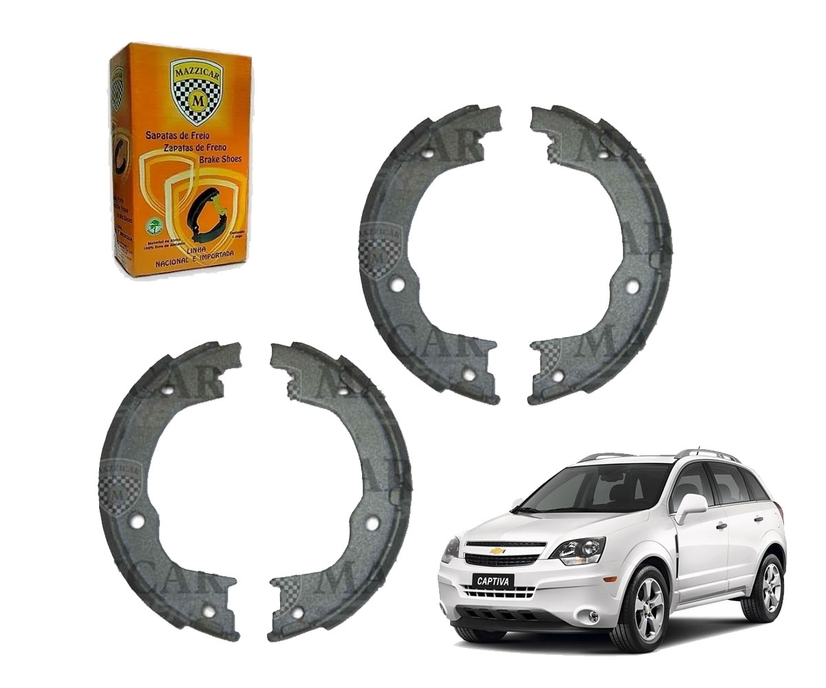 4 Sapata Freio C/ Lona Captiva 2008 2009 2010 2011 2012 2013