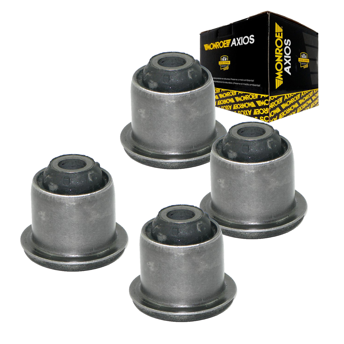 Kit 4 Bucha Bandeja Balança Dianteira Axios Logan Sandero