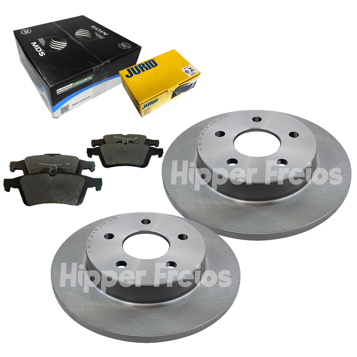 2 Discos Traseiros + Pastilhas Focus 2009 2010 2011 2012