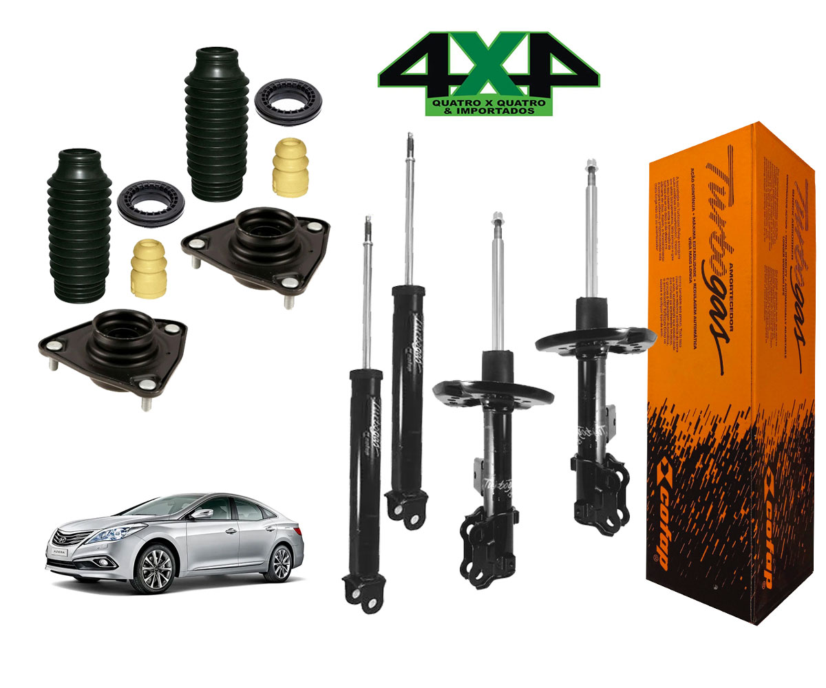 4 Amortecedor Dianteiro Traseiro + Kit Azera 2014 2015 2016