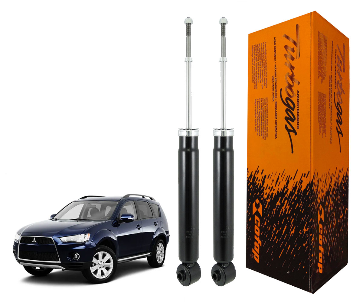 2 Amortecedor Traseiro Outlander 2008 2009 Não Serve No Cw5w