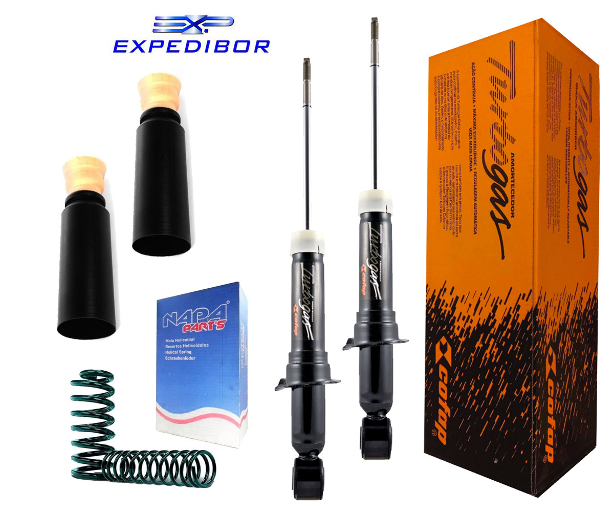 Amortecedor Traseiro + Mola Gnv + Kit Corolla 2004 2005 2006