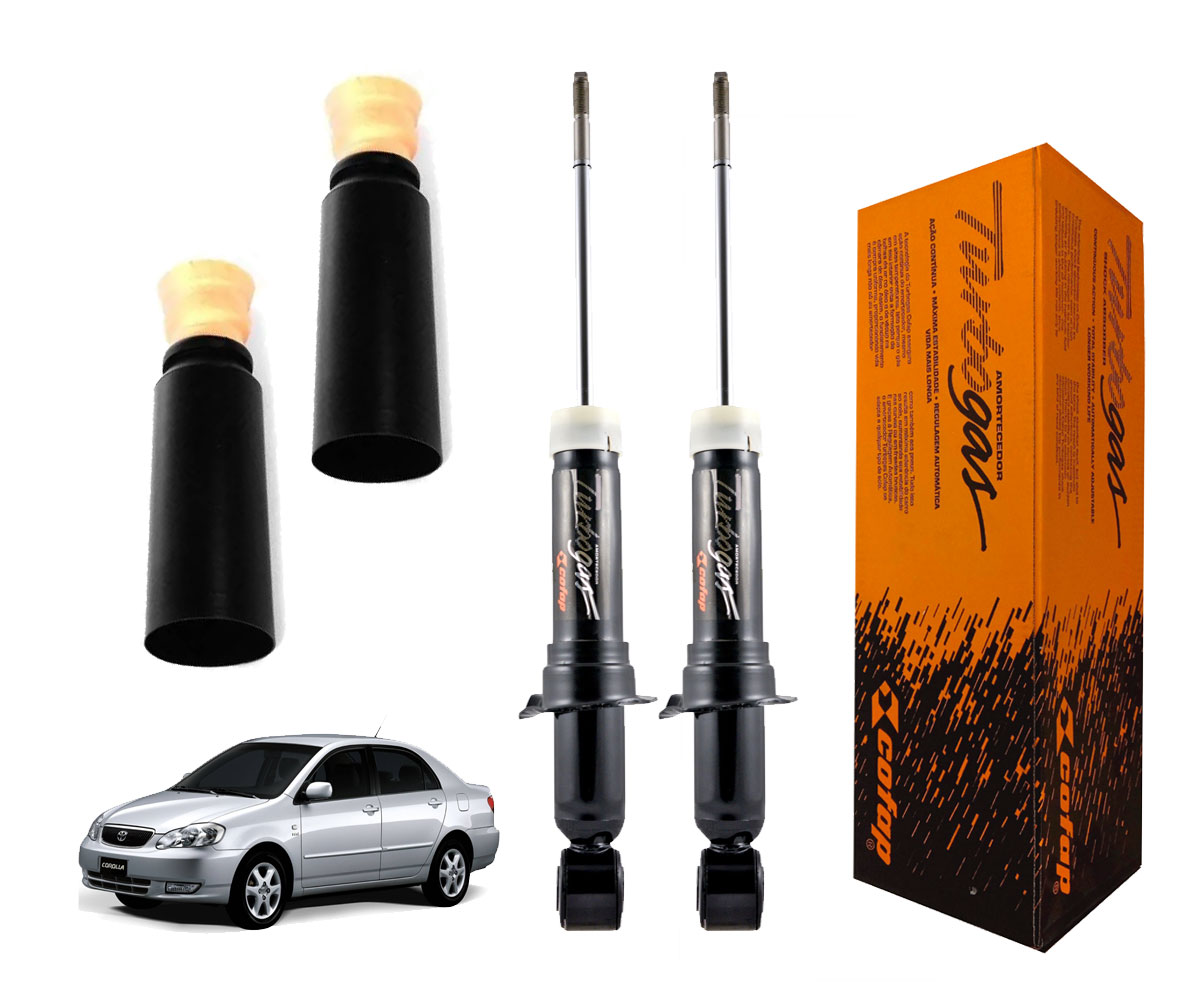 Amortecedor Traseiro + Kit Corolla 2003 2004 2005 2006 2007