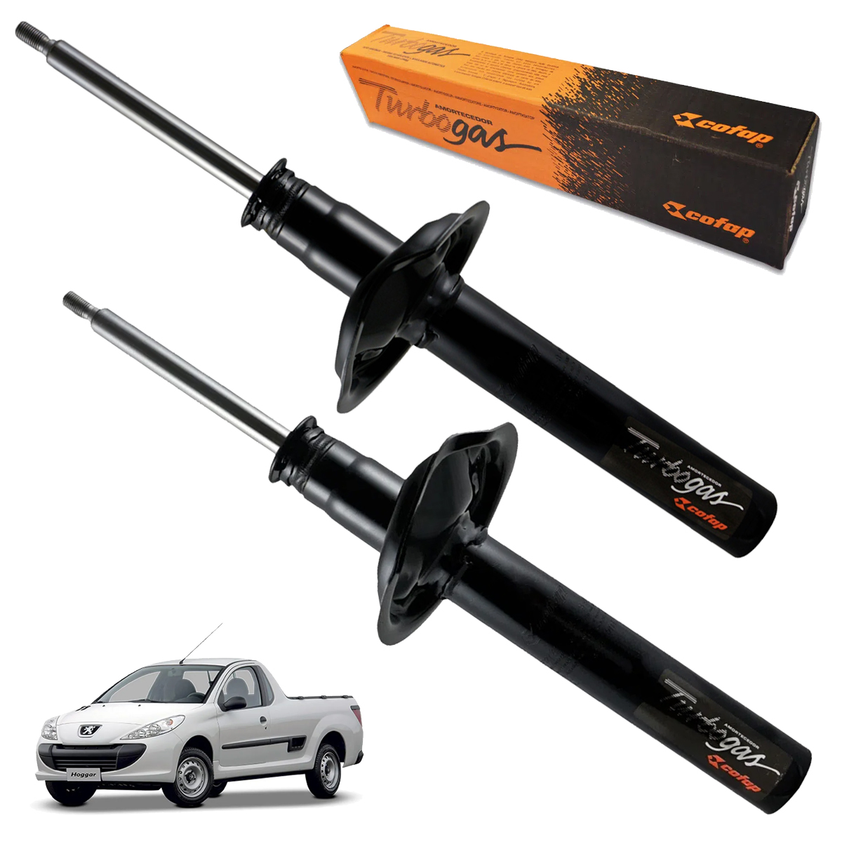 Amortecedor Dianteiro (par) Hoggar 2010 2011 2012 2013 2014