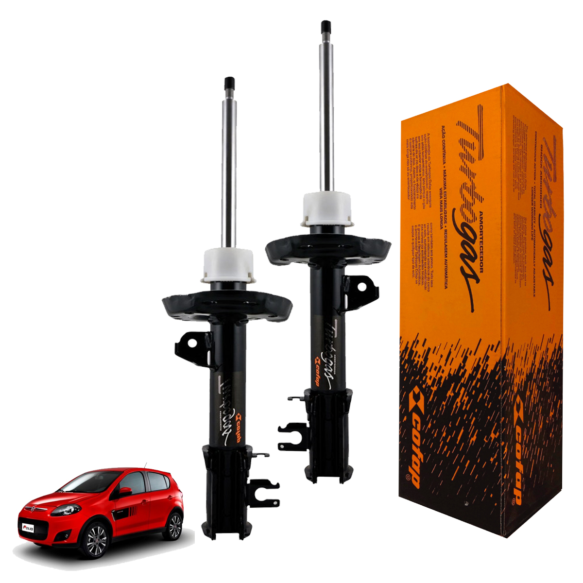 2 Amortecedor Dianteiro Palio Sporting 2012 2013 2014 2015