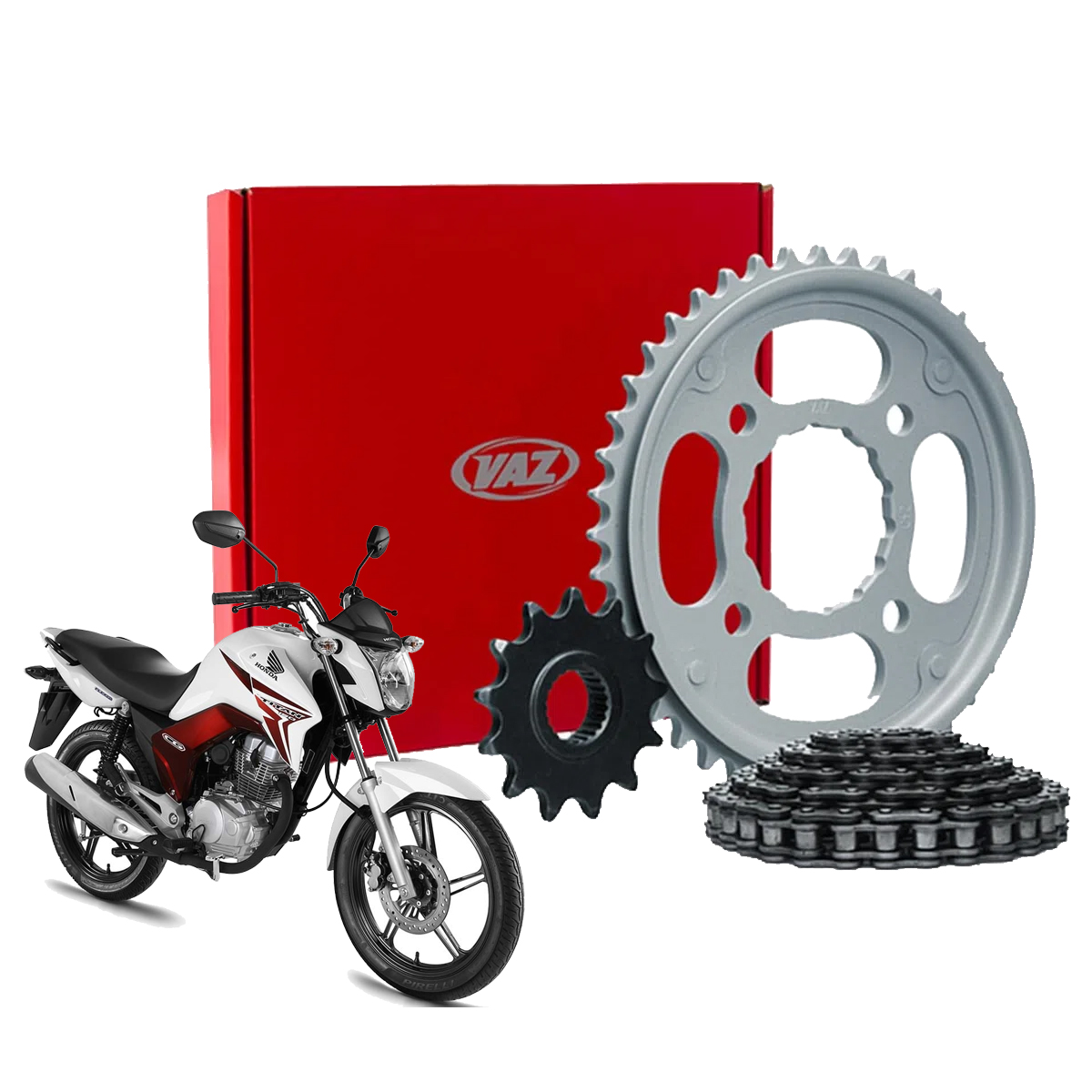 Kit Relação Transmissão Cg150 Titan Mix Fan Cargo 150 Ks Es