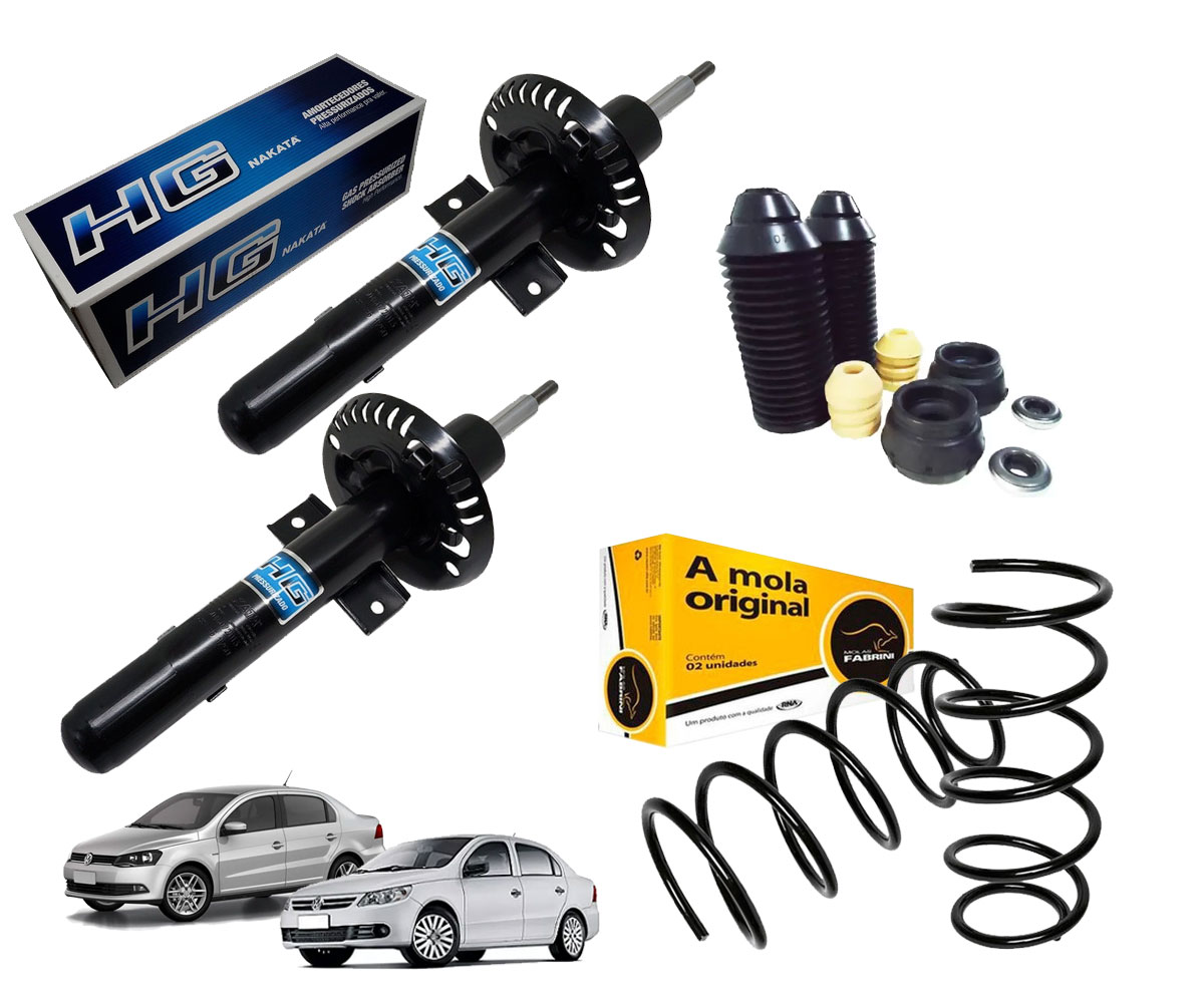 Amortecedor Dianteiro + Mola + Kit Voyage G5 G6 2008 A 2020