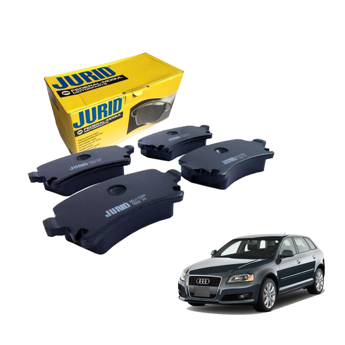 4 Pastilha Freio Traseira A3 Sportback 2007 2008 2009 2010