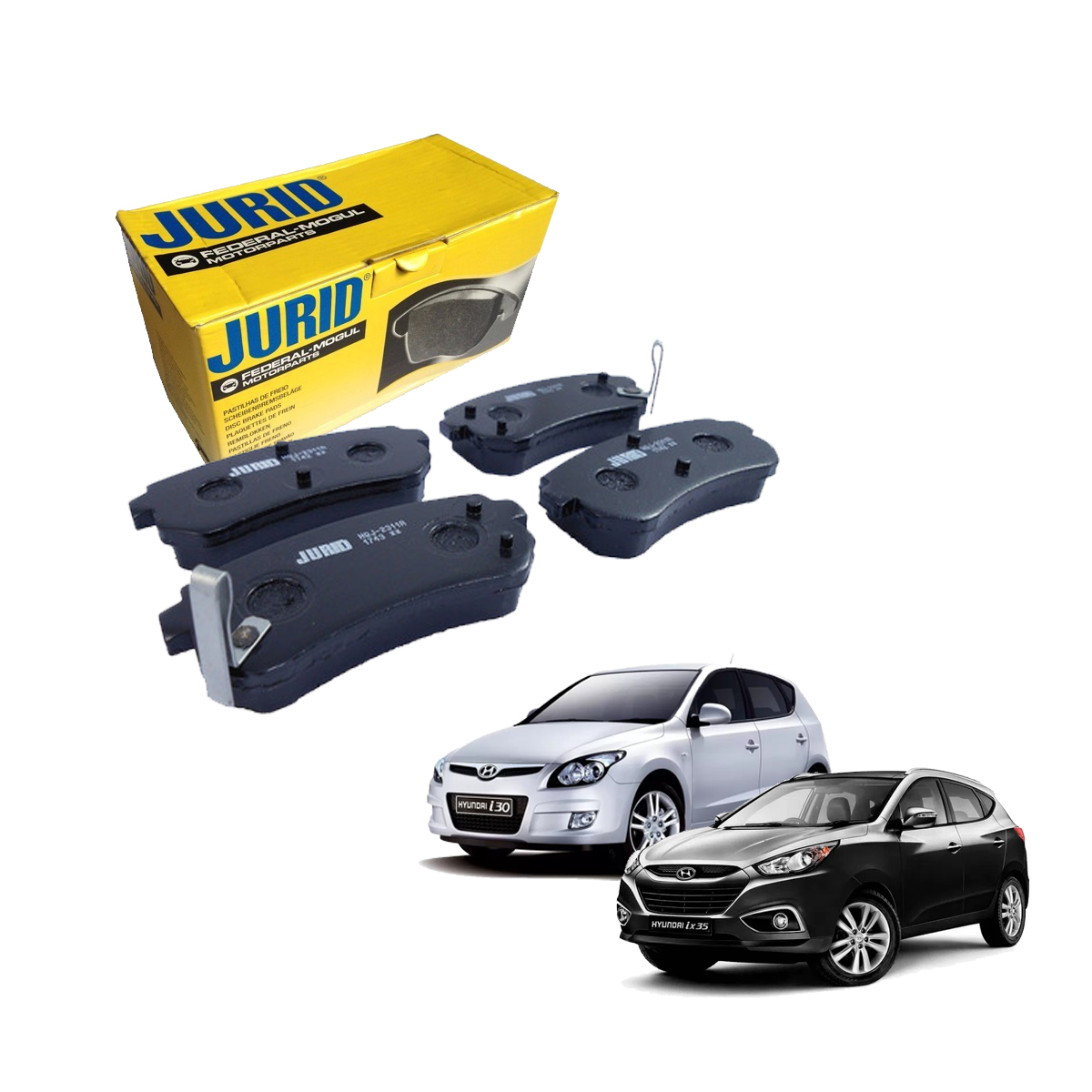 4 Pastilha Freio Traseira I30 Ix35 2.0 2009 2010 2011 2012