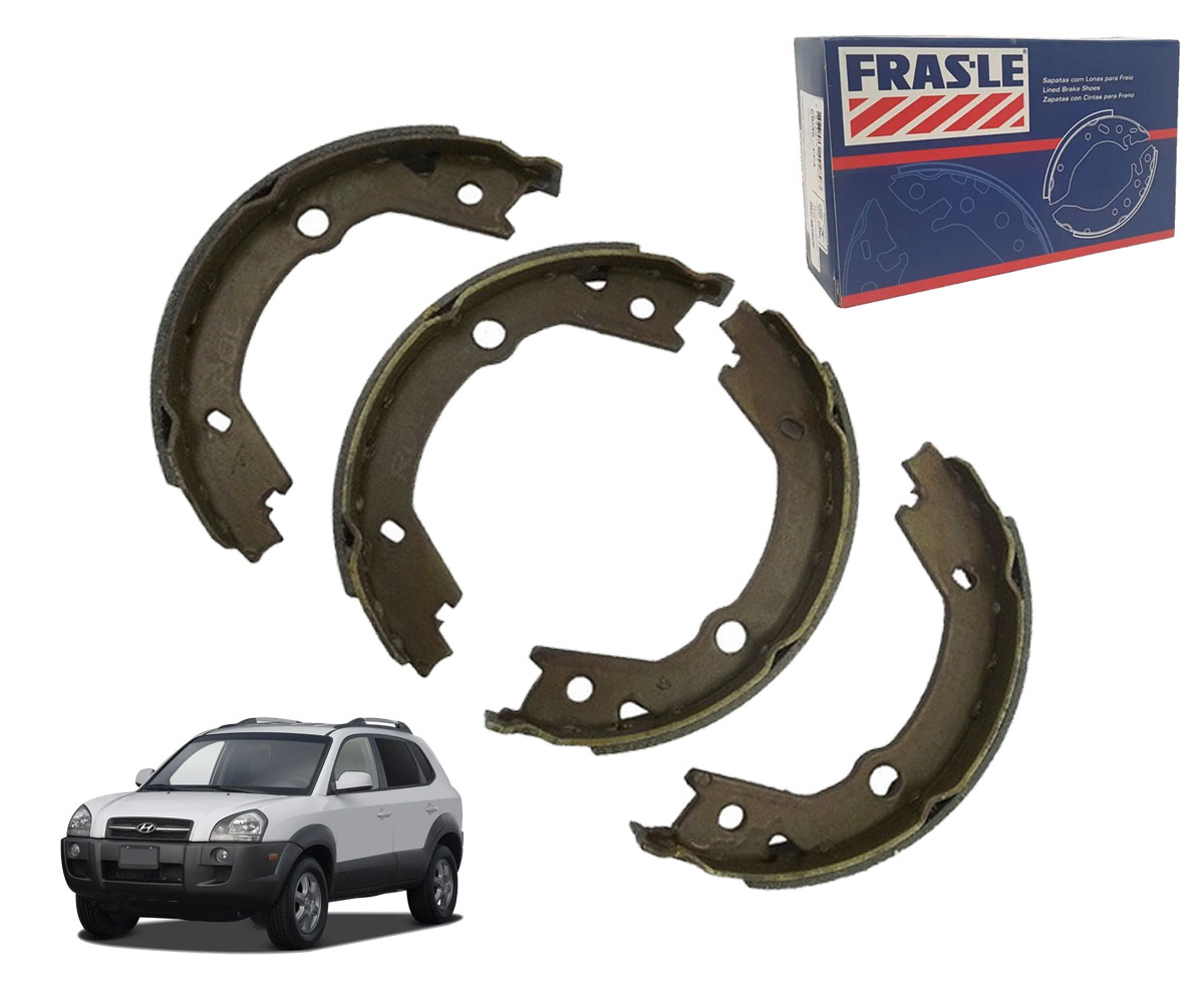 4 Sapata Freio Mão Tucson Sportage 2006 A 2010 Freio A Disco