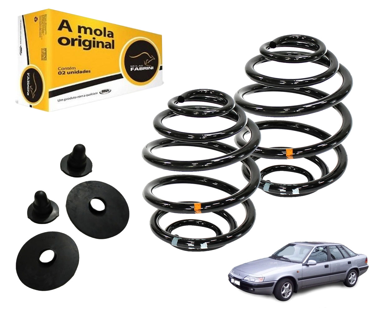 2 Molas Traseiras + Calços Daewoo Espero 1994 1995 1996 1997