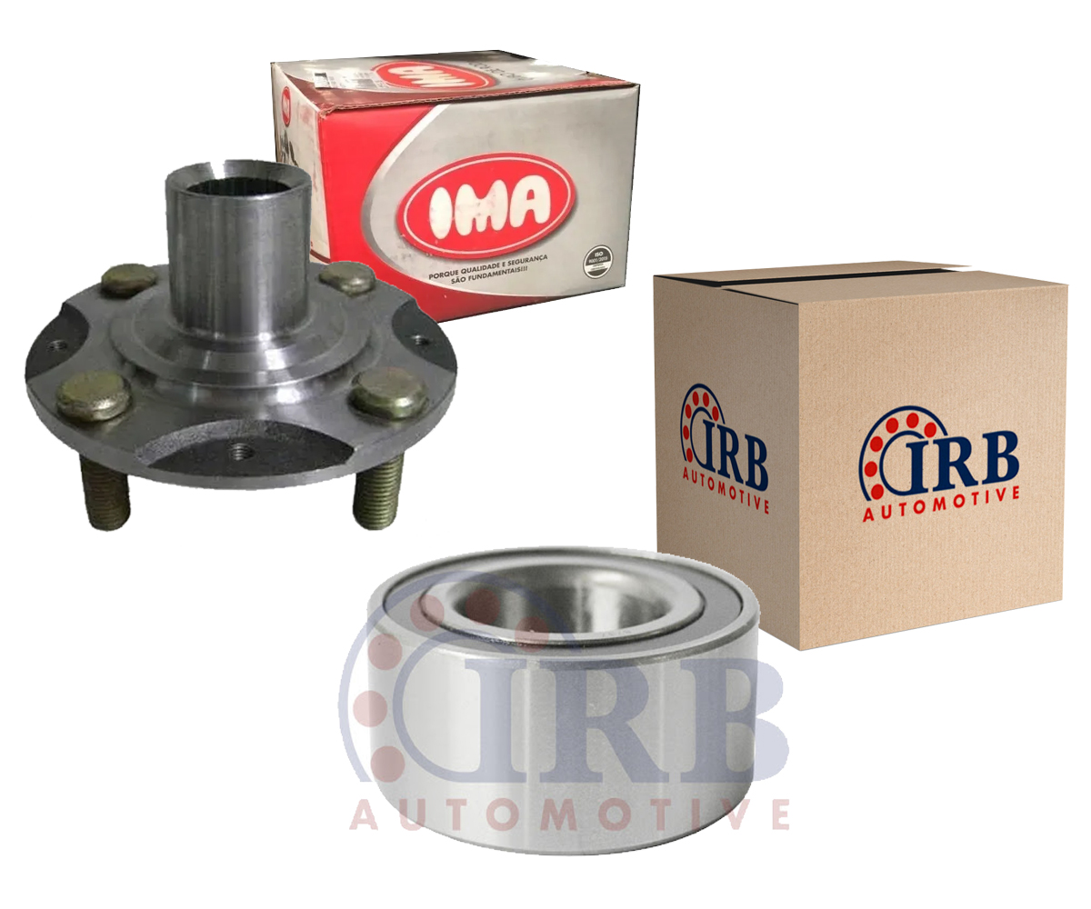 Rolamento Roda Dianteira + Cubo Fit City 2009 A 2013 C/ Abs