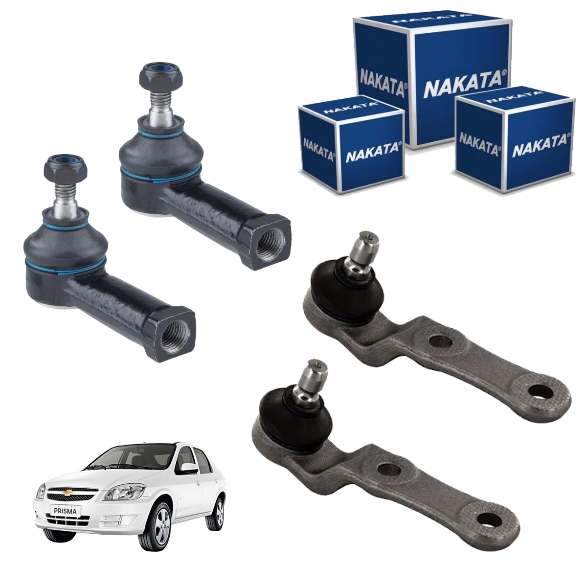 2 Pivo Bandeja 2 Terminal Direção Prisma 2006 2007 2008 2009