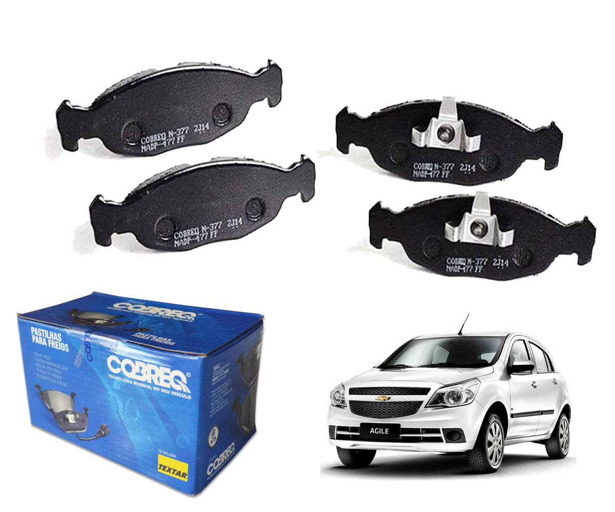 4 Pastilha Freio Agile 2010 2011 2012 Celta Prisma 1.0 1.4