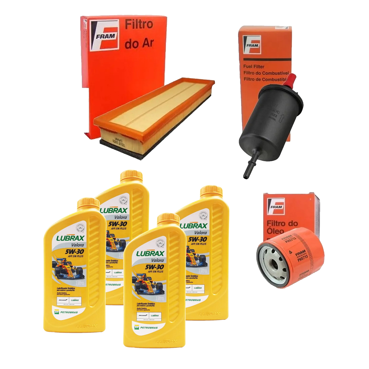 Kit 3 Filtro + 4 Oleo 5w30 Ecosport 1.6 2004 2005 2006 2007