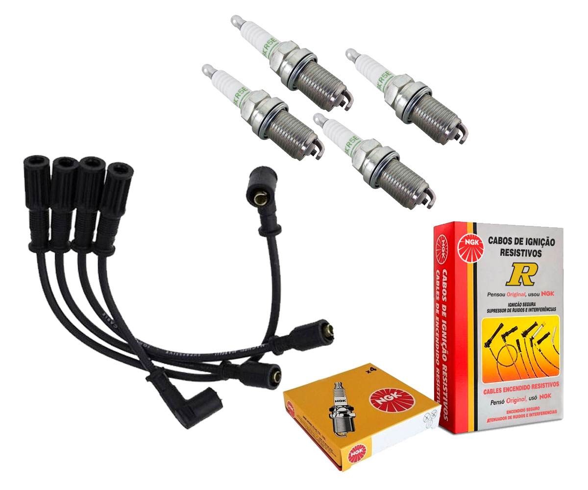 Cabo Ignição + Vela Fiorino 1.5 Mpi 2000 2001 2002 2003 2004