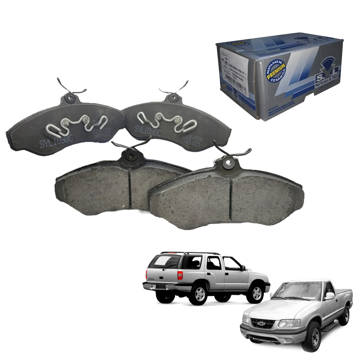 4 Pastilha Freio Ceramica S10 Blazer 4x2 1996 1997 1998 1999