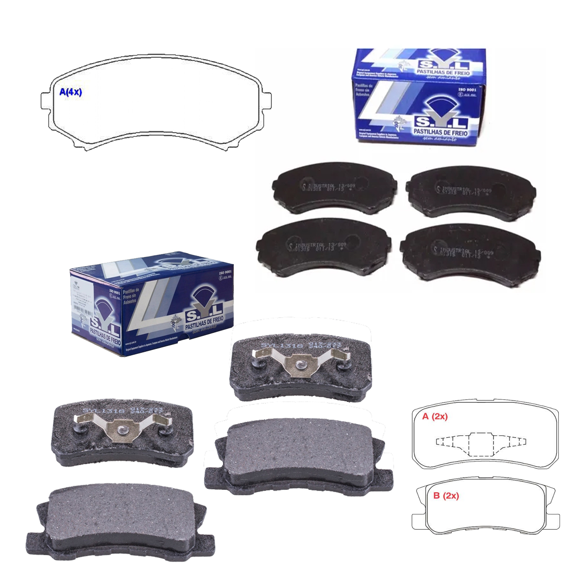 Pastilha Freio Dianteira + Traseira Pajero Full 2002 A 2008