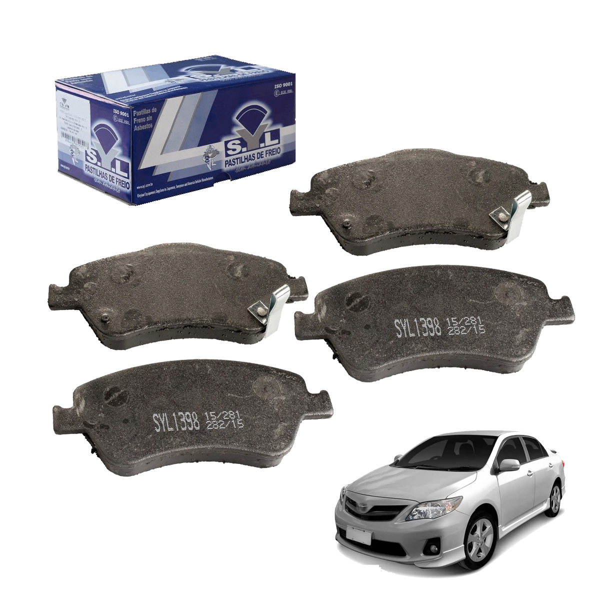 Pastilha Freio Dianteira Corolla 2008 2009 2010 2011 2012