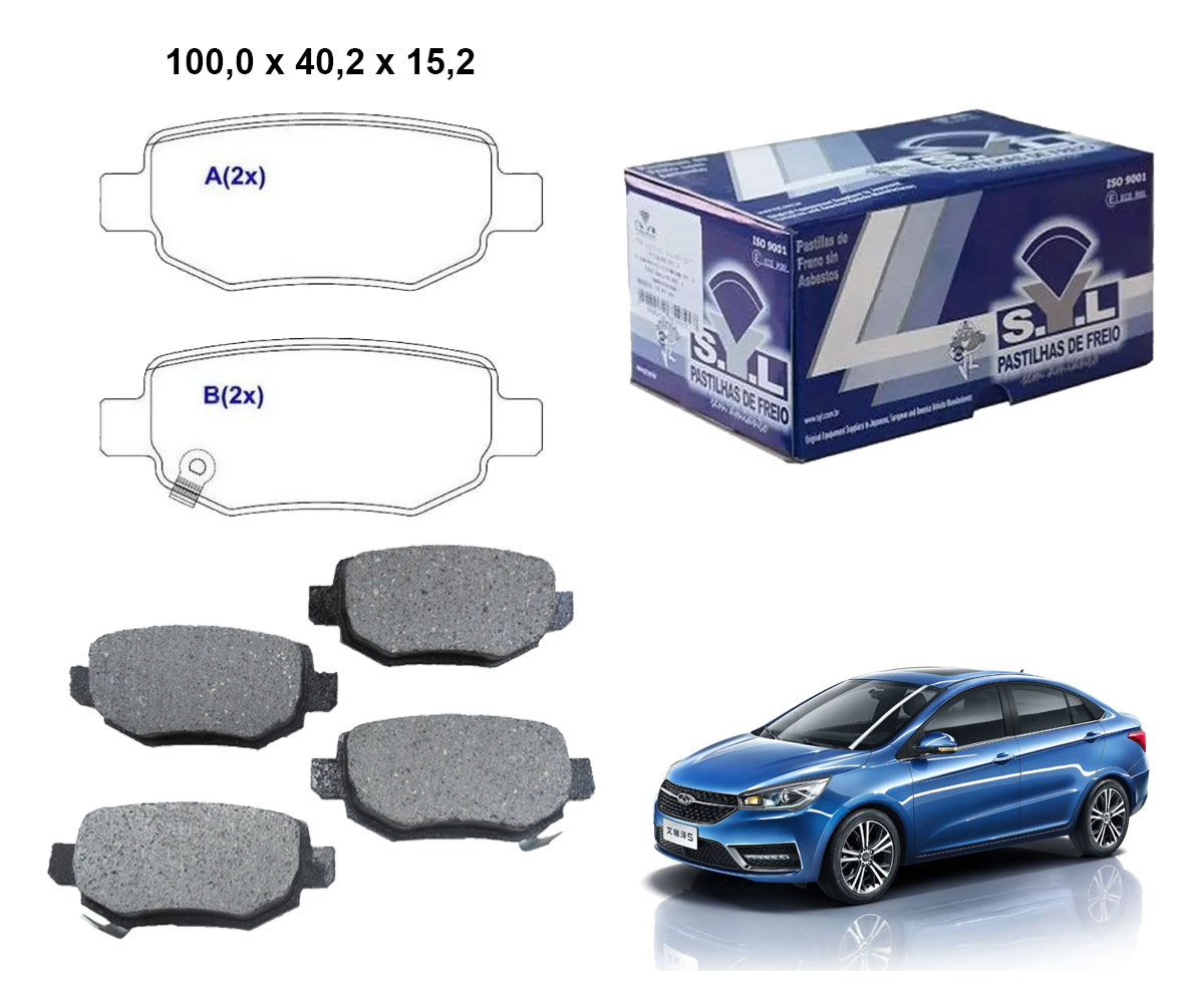 4 Pastilha Freio Traseira Arrizo 5 1.5 16v Turbo 2019 2020